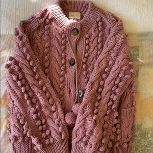 Doen Pomme cardigan - xs/s - hibiscus